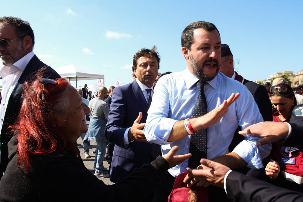 Salvini e Mattarella a Ostia