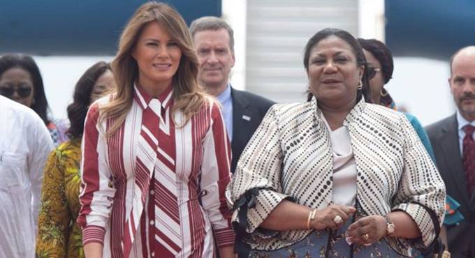 Melania Trump in Ghana sostiene gli aiuti che Trump vuole tagliare