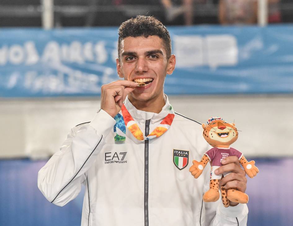 Buenos Aires 2018, Davide Di Veroli portabandiera e campione olimpico: “Felicissimo, dedico la medaglia d’oro ai miei tifosi”