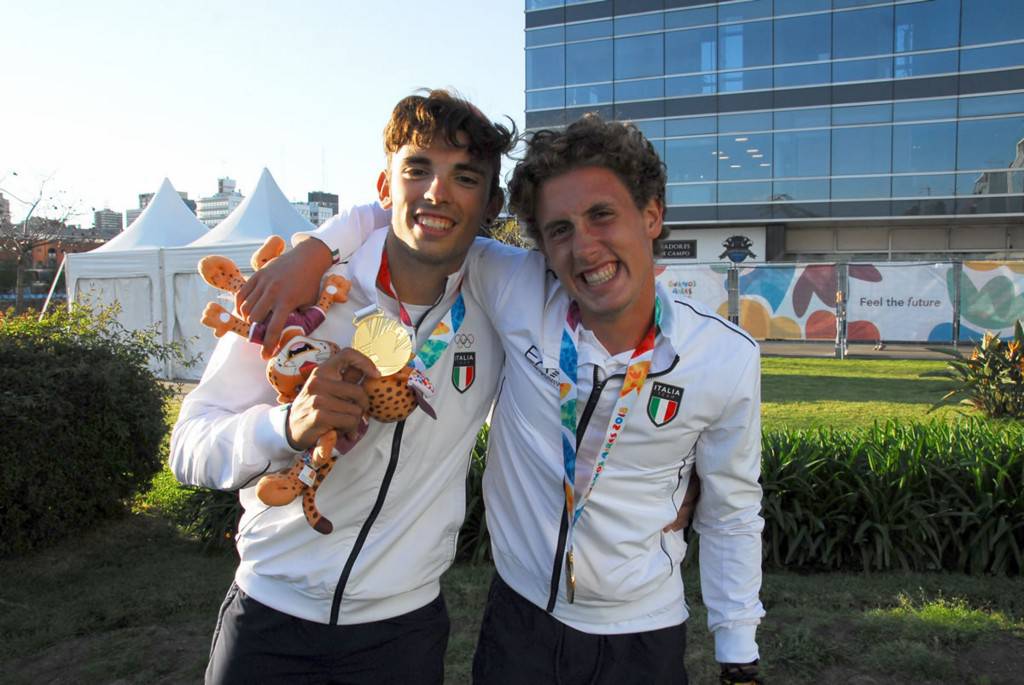 Buenos Aires 2018, il due senza campione olimpico, la gioia di Alberto e Nicolas