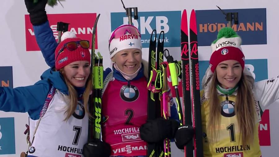 Biathlon, Dorothea Wierer terza nell’inseguimento