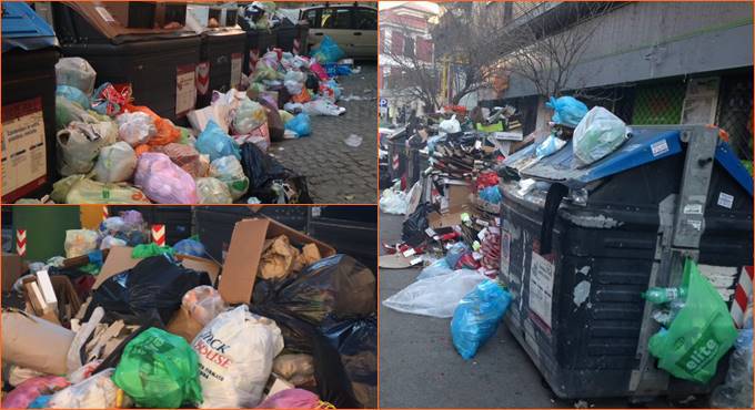 Roma, dopo Natale è emergenza rifiuti