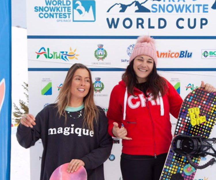 Irene Tagliente campionessa mondiale di snowkite