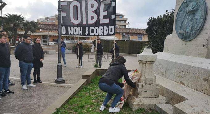 Fiumicino, Casapound ricorda le vittime italiane infoibate dai partigiani comunisti di Tito