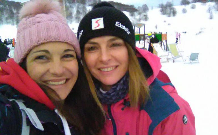 Snowkite, due campionesse in allenamento a Fregene
