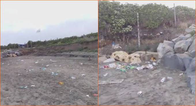 rifiuti spiaggia ladispoli