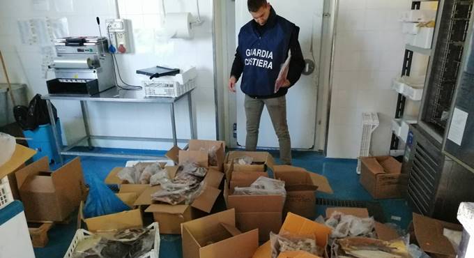 Pesce scaduto sui banchi di Ostia e Acilia, maxi sequestro della Capitaneria di Porto