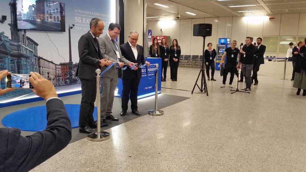 Tim, Ericsson e Adr: inaugurata all’aeroporto di Fiumicino un’area demo per scoprire il 5G