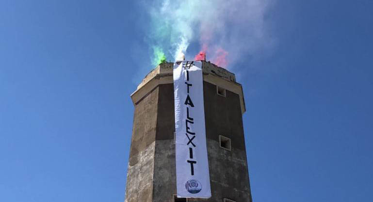 Fiumicino, CasaPound Italia: “Italexit per tornare ad essere liberi e sovrani”