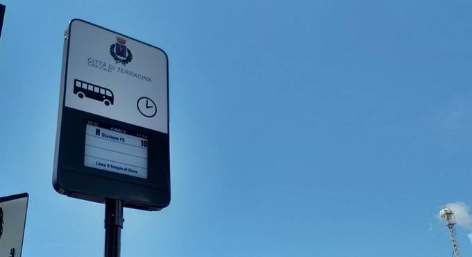 A Terracina arrivano le paline intelligenti per le informazioni sul trasporto pubblico