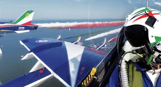 Air Show delle Frecce Tricolori a Civitavecchia in occasione della festa patronale di Santa Fermina