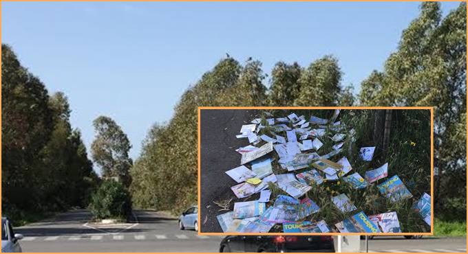 Ardea, mucchi di corrispondenza postale abbandonati in strada