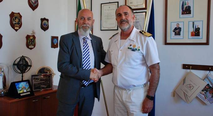 Il sindaco Tedesco in visita alla Capitaneria di Porto di Civitavecchia