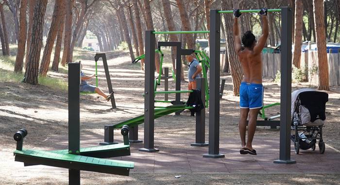 Montalto di Castro, realizzata un’area fitness nella pineta comunale