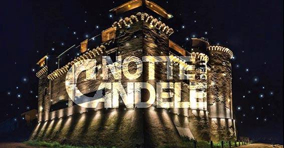 Il Castello di Santa Severa illuminato da “La Notte delle Candele”