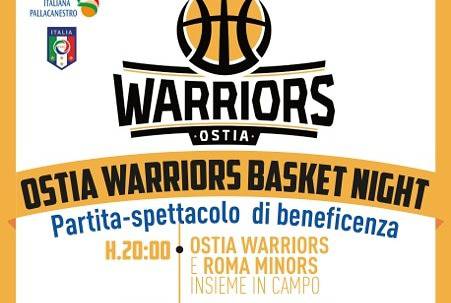 Ostia Warriors, domani sera la Basket Night al PalaAssoblaneari