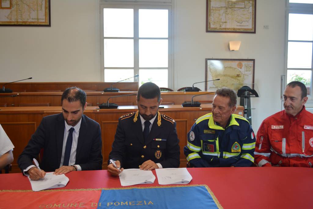 Protezione Civile, il Comune di Pomezia firma una convenzione con Croce Rossa Italiana e Echo