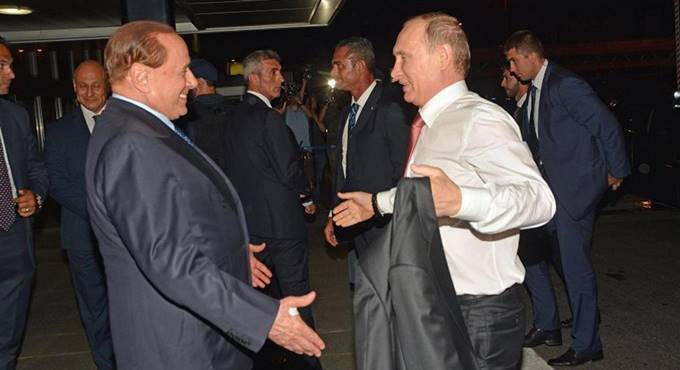 Berlusconi e Putin, incontro nella notte all’aeroporto di Fiumicino