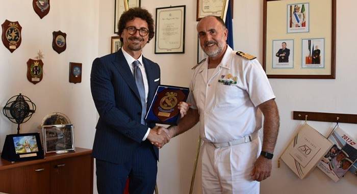 Il Ministro Toninelli in visita alla Capitaneria di Porto di Civitavecchia