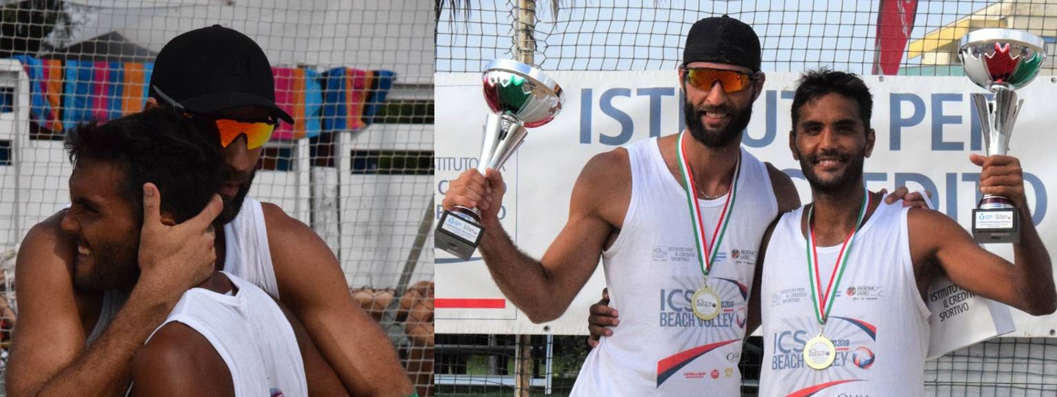 ICS Beach Volley Tour Lazio, le dichiarazioni dei campioni 2019 Lupo-Vanni e Stacchiotti-Langellotti