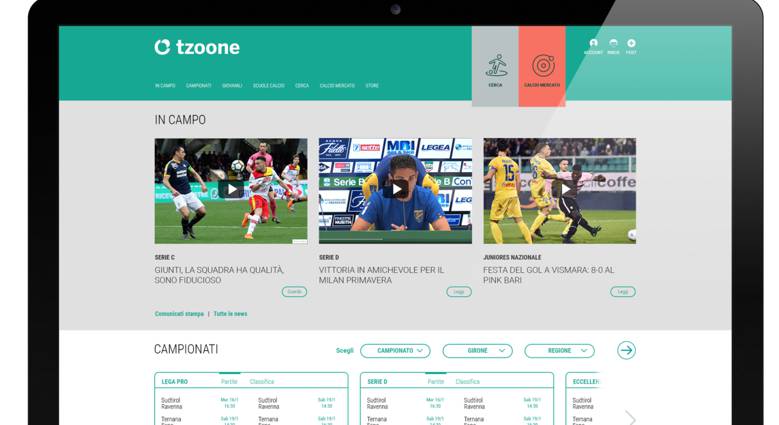 Tzoone, la nuova piattaforma digitale del mondo del calcio