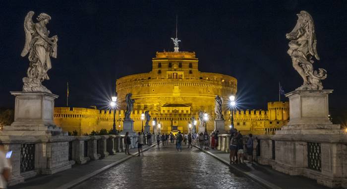 Roma, nuova illuminazione artistica per Castel Sant’Angelo