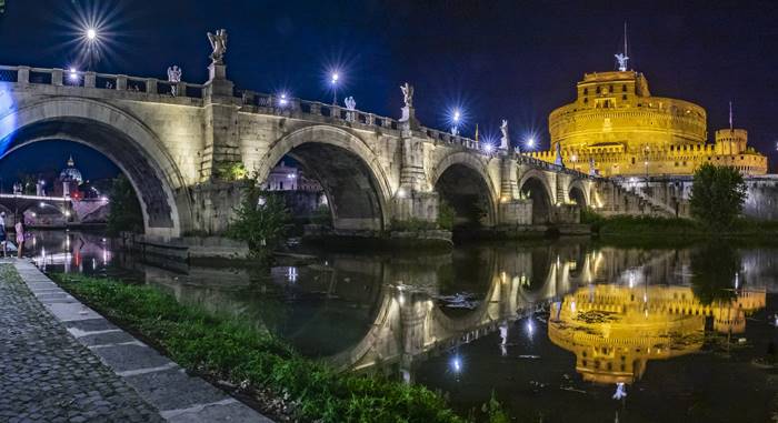 Roma, nuova illuminazione artistica per Castel Sant’Angelo