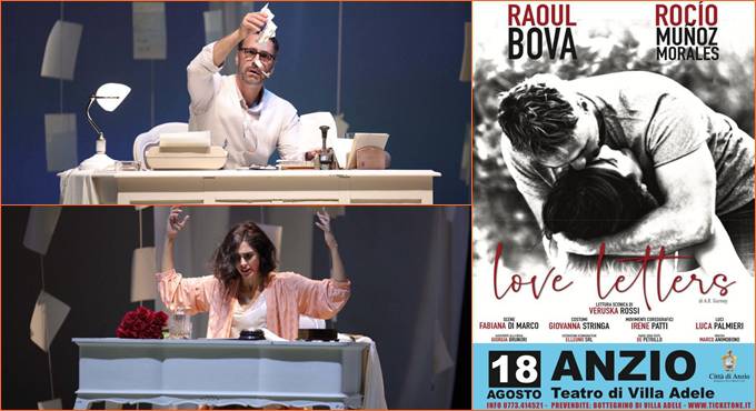 Anzio, “Love Letters”: a Villa Adele va in scena l’amore con Bova e Morales