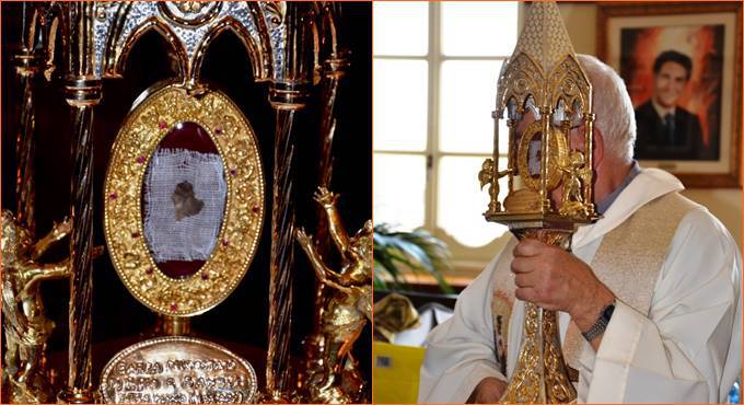 Emozioni e preghiere, ad Anzio arrivano le reliquie di Padre Pio