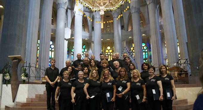 La Corale Polifonica di Anzio incanta la Sagrada Familia di Barcellona