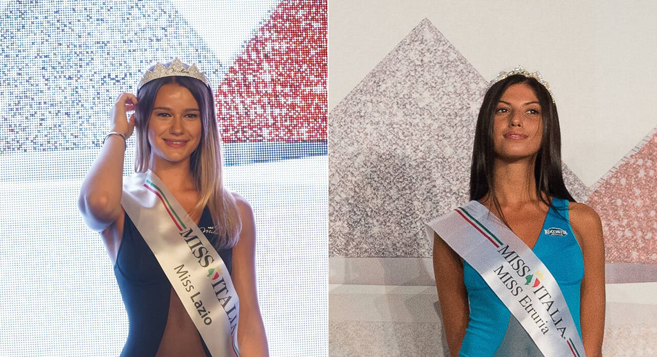 Miss Etruria e Miss Lazio dalla passerella del teatro Lea Padovani alla finale di Miss Italia 2019