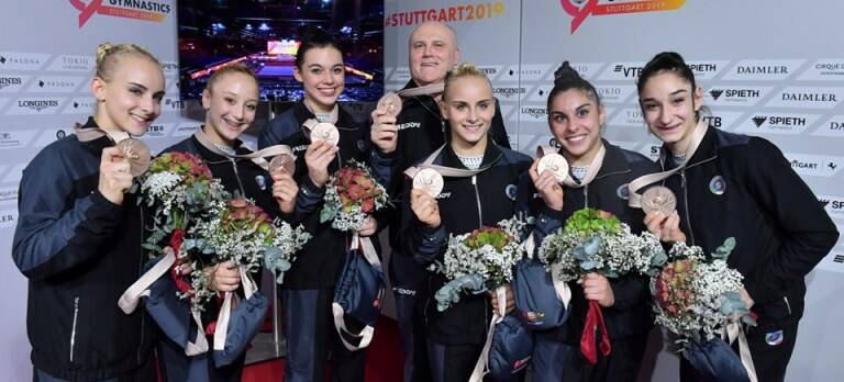 Magia Italia, ai Mondiali di ginnastica le Azzurre sono di bronzo