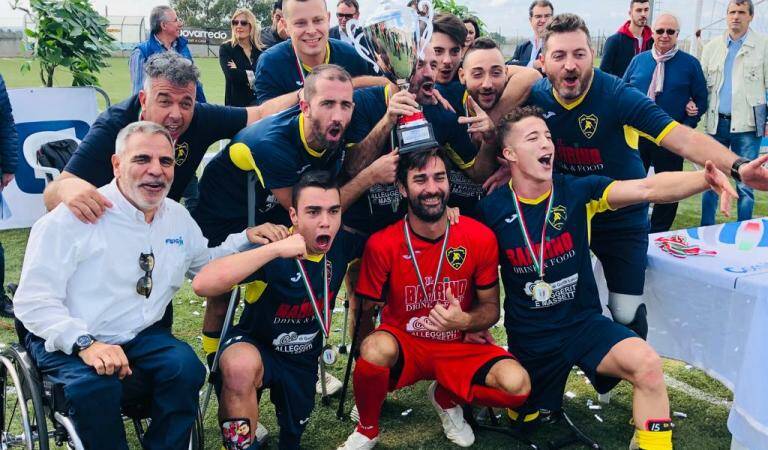 Calcio amputati, la Nuova Montelabbate vince il primo scudetto della storia