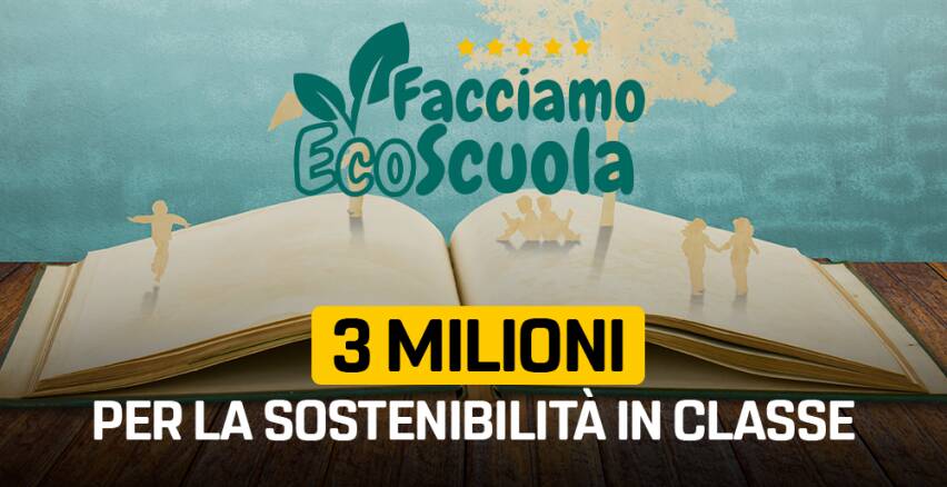 260 mila euro con “Facciamo EcoScuola” per gli istituti del Lazio