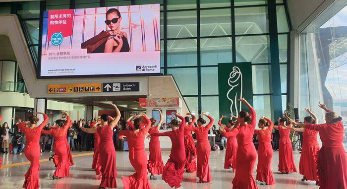 flash mob aeroporto