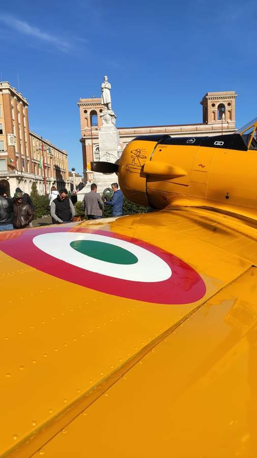 T6 North American, l'aereo giallo di via Portuense in mostra a Forlì