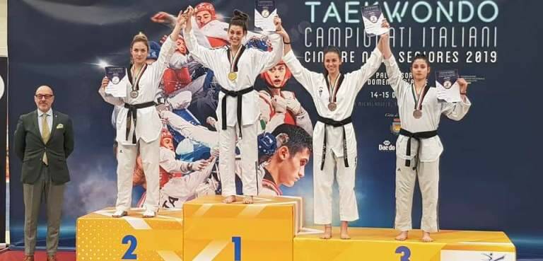 Italiani Cinture Nere Taekwondo, Daniela Rotolo vince l’oro. Anche per Nettuno
