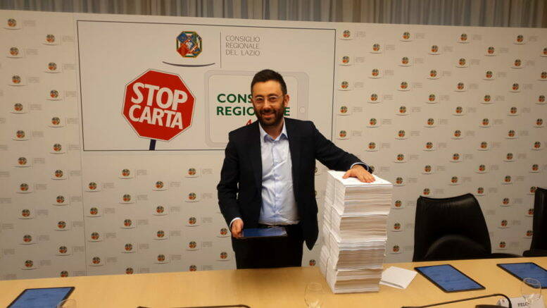 Regione Lazio, presentato “Stop Carta”: il piano di dematerializzazione dei lavori del Consiglio