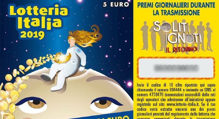 Lotteria Italia: il 67% delle vincite in Lazio, Piemonte e Friuli