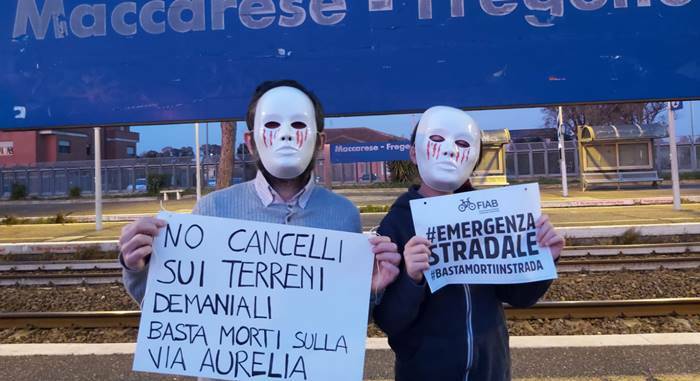 #BastaMortiInStrada, la manifestazione arriva a Fiumicino