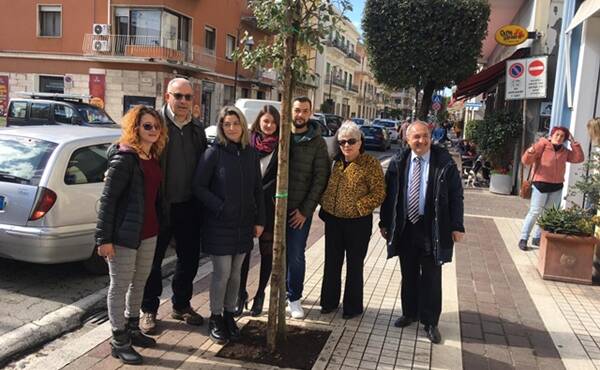 “M’illumino di meno” a Formia, piantati 7 lecci lungo via Vitruvio