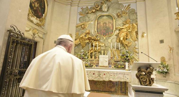 Covid-19, Papa Francesco affida alla Madonna del Divino Amore l’Italia e il mondo