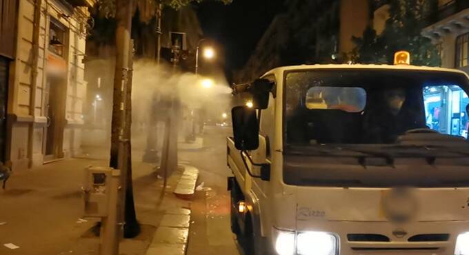 Montalto di Castro, terminato il primo step di igienizzazione delle strade