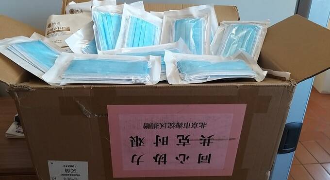 Coronavirus, Pechino dona alla città di Anzio 5000 mascherine chirurgiche