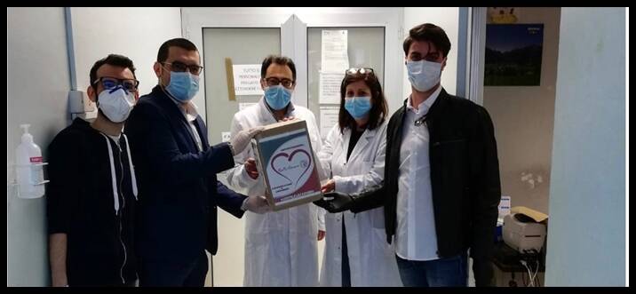 Coronavirus, l’associazione “Realtà comune” dona 700 mascherine chirurgiche al Dono Svizzero di Formia e al Goretti di Latina