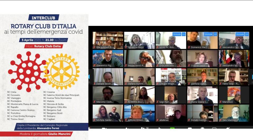 Ostia, cento “ambasciatori” del Rotary Club online per affrontare l’emergenza
