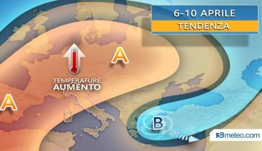 Graduale affermazione su gran parte della Penisola di un clima primaverile almeno fino al weekend