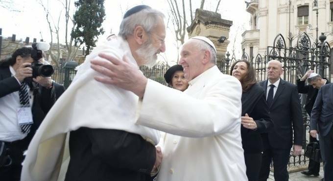 Scambio di auguri tra il Papa e la Comunità ebraica di Roma per la festa di Pesach e di Pasqua