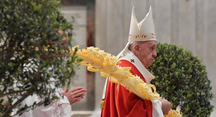 papa francesco messa domenica delle palme