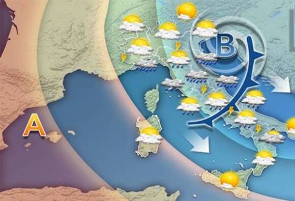 Un fronte freddo dal Nord Europa coinvolgerà l’Italia nel weekend e nel ponte del 2 giugno distribuendo piogge e temporali